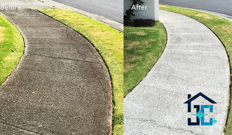 Pressure Washing Before and After 